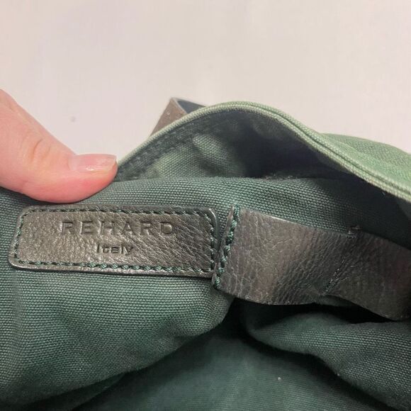 Rehard Italy Green Tote Bag Purse Handbag - Picture 12 of 14